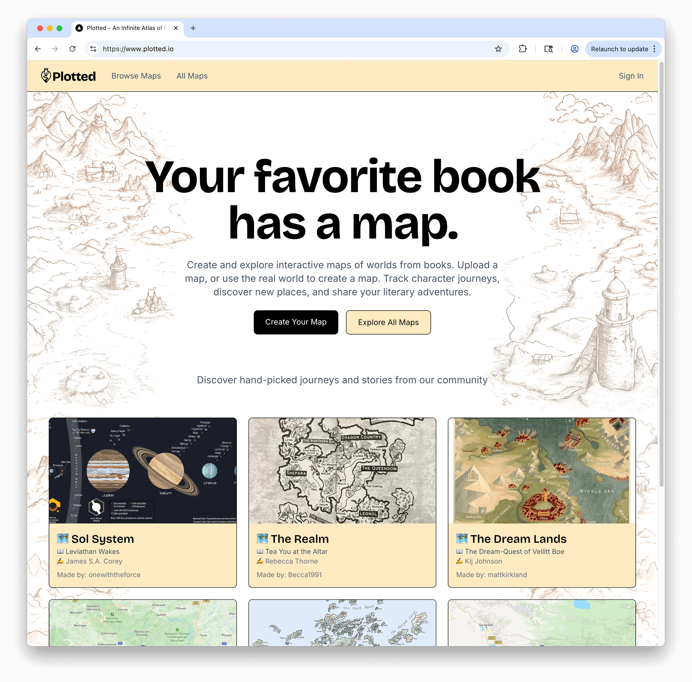 Plotted Homepage