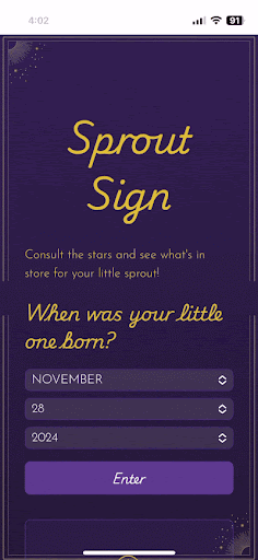 Sprout Sign screenshot