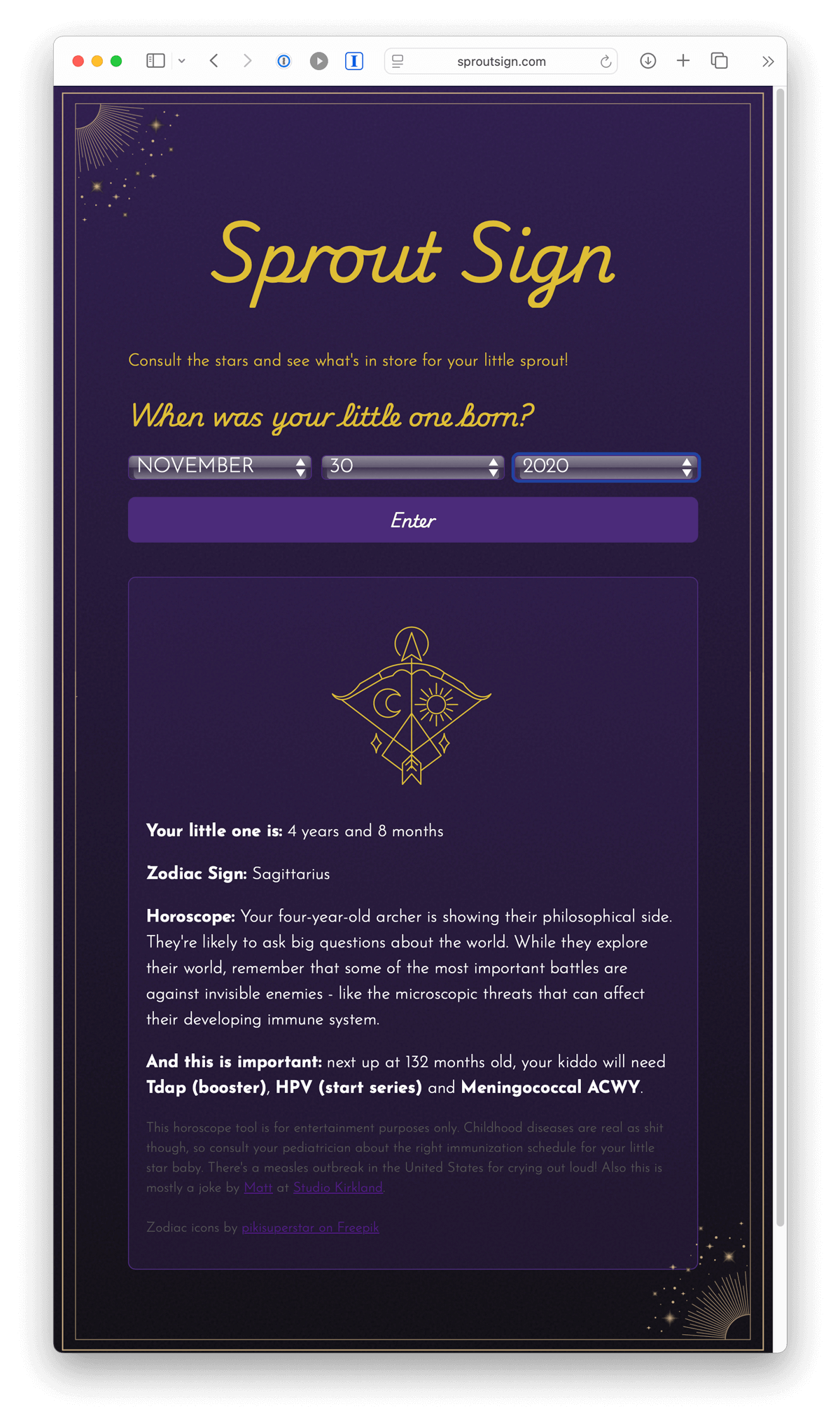 Sprout Sign screenshot